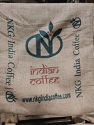 Worki jutowe po ziarnach kawy. 5 sztuk w paczce. Mix wzorów.