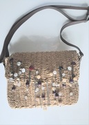 Torebka damska naturalna ekologiczna pleciona boho etno