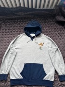 Polo Ralph Lauren Hoodie Rare Bear Rugby Szara Granat Limitowany model