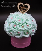 Flower box na urodziny prezent dzień matki