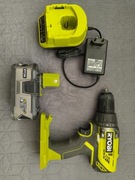 Wkrętarka RYOBI R18DD3-0 + Akumulator 4.0Ah + Ładowarka – Stan bardzo dobry