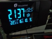 Stacja pogodowa projektor budzik ładowarka