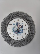 Zegar ścienny makrama