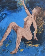 Obraz ręcznie malowany “Spadam” oryginał M. Kubiak