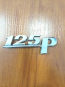 FSO Fiat 125p ORYGINALNY emblemat fiat 125p, metal, znaczek PRL chrom