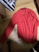 Rozpinany sweter damski, czerwony XXL/XXXL Kinga