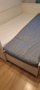 HEMNES IKEA Łóżko rozkładane z 3 szufladami białe