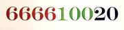 Złoty numer 666610020