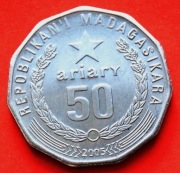50  Ariary  2005  r  -   Madagaskar  Drzewa     stan !!!