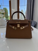 Torebka skóra naturalna karmelowa model Paris