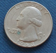 1/4 dolara 1968 USA Washington