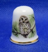 Naparstek Kolekcjonerski Porcelanowy Oakley - Sowa