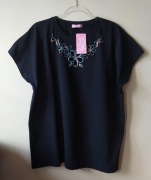 Czarna Damska Koszulka WAWA Tekstil