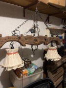 Lampa Rustykalna Komplet, chata, boho, karczma, unikat, rękodzieło