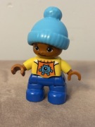 Lego Duplo African American dziecko chłopczyk ludzik figurka