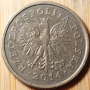 5 groszy 2014 MW (rzadka) 5 gr 2014 MW  (emisja: 15 mln) (VI) 