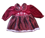 piękna aksamitna sukieneczka -rozmiar 74cm