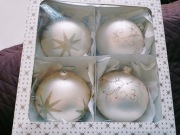 Bombki szklane bańki duże złote