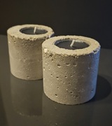 Świecznik betonowy - komplet KPL016.4 YAQBASHEK CREATORS