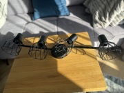 Lampa sufitowa, 4 punkty świetlne, E14, retro