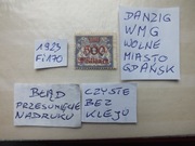 znaczki Fi 170 przedruk BŁĄD WMG 1923r. Lwy DANZIG Niemcy Rzesza Wolne