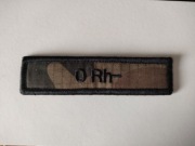 Naszywka grupa krwi 0 Rh -