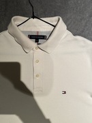 Tommy Hilfiger Koszulka Biała M Elegancka Polo White T-shirt