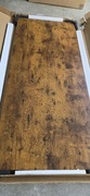 Blat do biurka rustykalny brązowy 140x60cm biurko stół ława