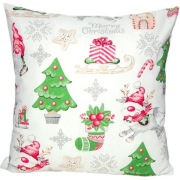 Poszewka bawełniana - Merry Christmas na białym tle
