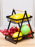 KOSZ NA OWOCE DWUPOZIOMOWY WARZYWA PATERA KOSZYK METALOWY LOFT