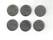 Moneta 100 zł 1990 r. - 6 szt.
