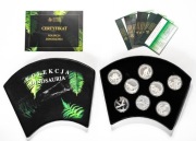 Medale MW, Kolekcja Dinosauria, Dinozaury, 8 sztuk.