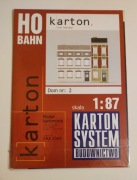 Kamienica H0 1:87, karton system - dom nr 2 - nowy