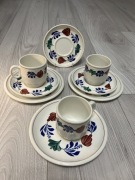 Royal Boch Boerenbont filiżanki,spodki,9 elementow