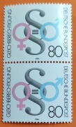 Niemcy DB znaczki 1984 # 1230** Symbole płci dwójka pionowa 