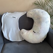 Lullalove rogal poduszka do karmienia spania plus poszewki szara boho