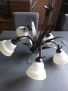 Żyrandol lampa wisząca 5 kloszy
