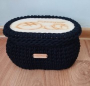 Chlebak czarny drewno 