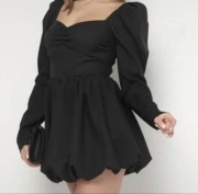 Czarna sukienka one size