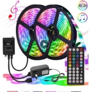 10m / 20m RGB LED Strip 12V with Music Remote 5050