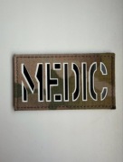 Naszywka combat id MEDIC multicam apteczka wojskowa ratownik