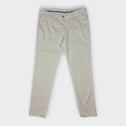 Massimo Dutti spodnie chinos białe 48 L XL bawełna eleganckie