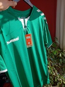 Hummel Core SS Poly Jersey L zielony biały NOWA z metką