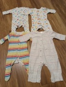 Zestaw czterech pajacy 3-6 m 4 sztuki