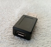 Adapter Przejściówka z USB micro USB gniazdo-wtyk