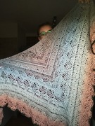 Chusta wykonana na szydelku