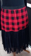 Spódnica z Pazurkiem, Piękna Krata i Falbany, Buffalo Check & Falbany