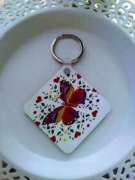 Brelok wykonany ręcznie metodą sublimacji