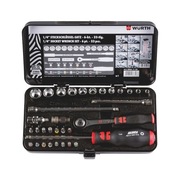 Zestaw kluczy nasadowych 1/4" WURTH. Metalowa kasetka!!!