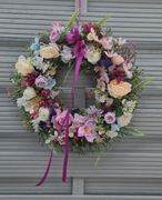 Wianek na drzwi wiosna dekoracja ozdoba prezent wielkanoc